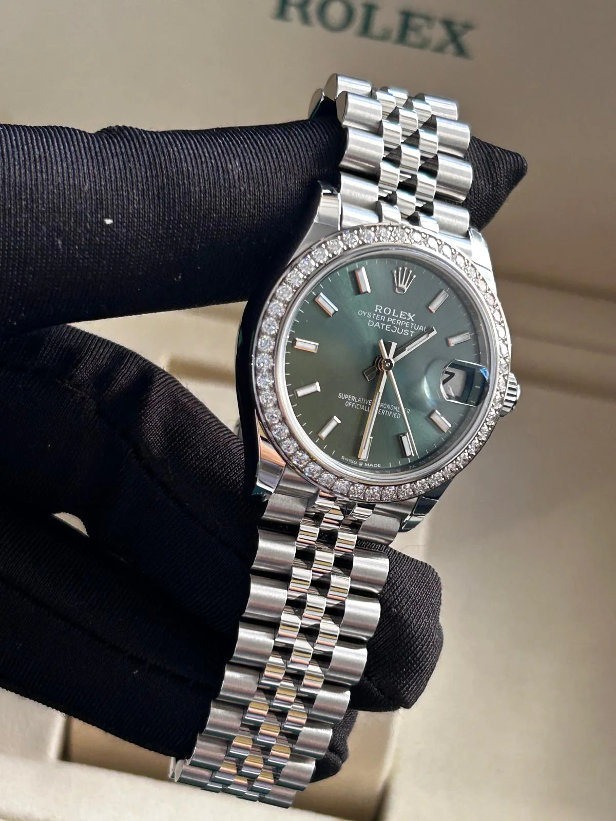 Rolex Datejust 31 278384RBR Green Index Jubilee 2026 - Image 3