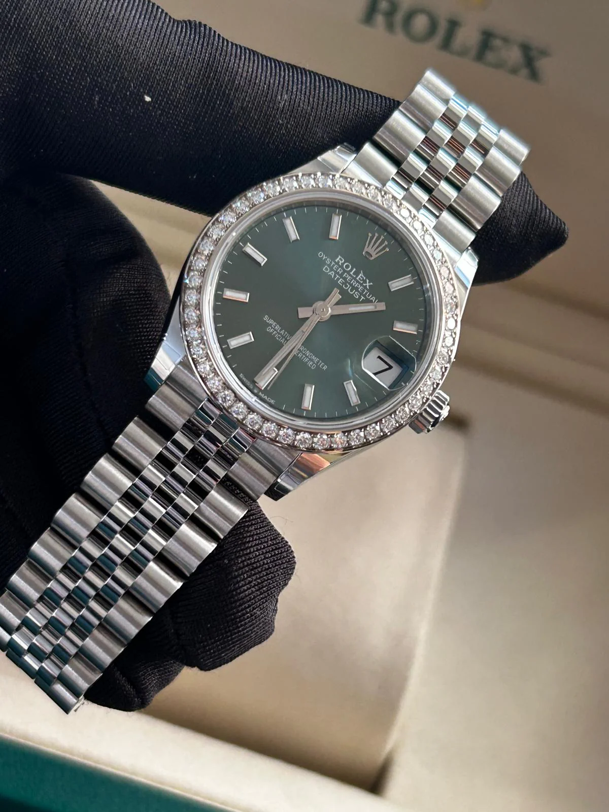 Rolex Datejust 31 278384RBR Green Index Jubilee 2026 - Image 4
