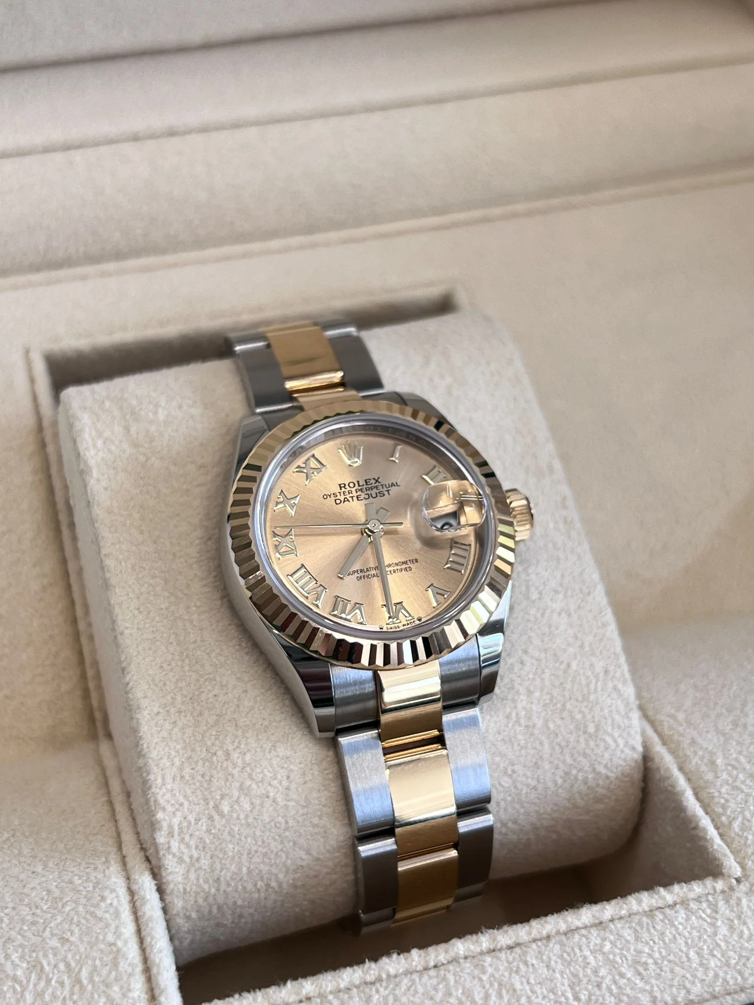 Rolex Lady‑Datejust 28 279173 Champagne Roman Oyster 2026 - Image 3