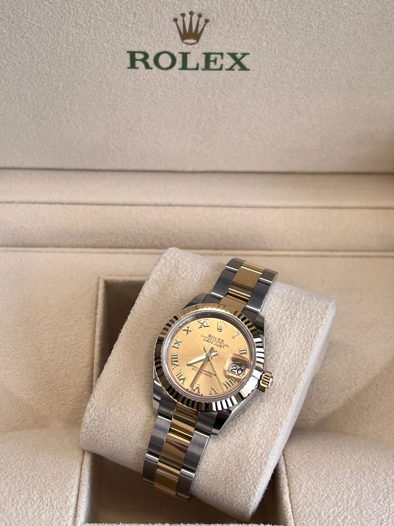 Rolex Lady‑Datejust 28 279173 Champagne Roman Oyster 2026 - Image 4
