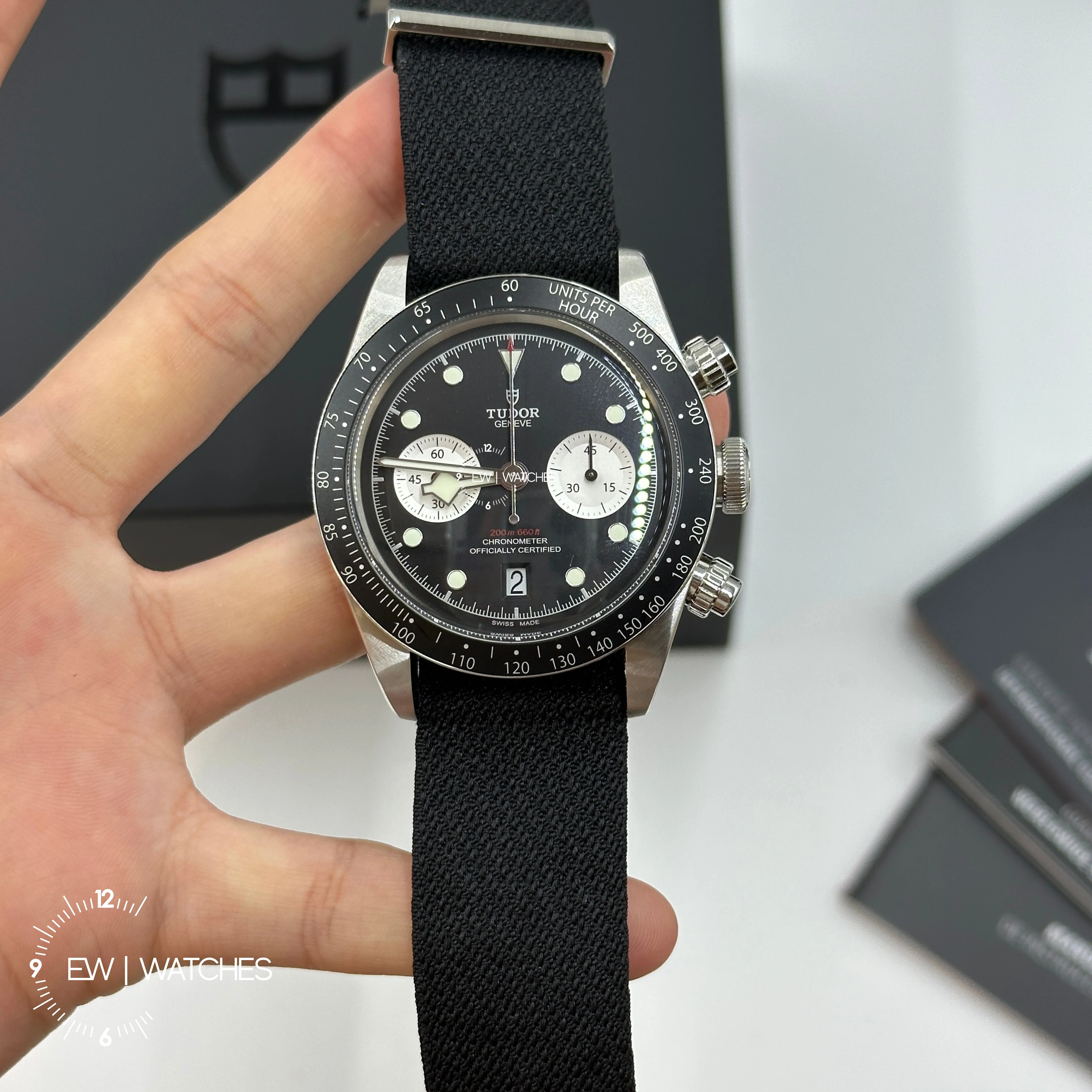 Tudor Black Bay Chrono 41mm 79360N-0007 Black Woven 2023 - Image 10