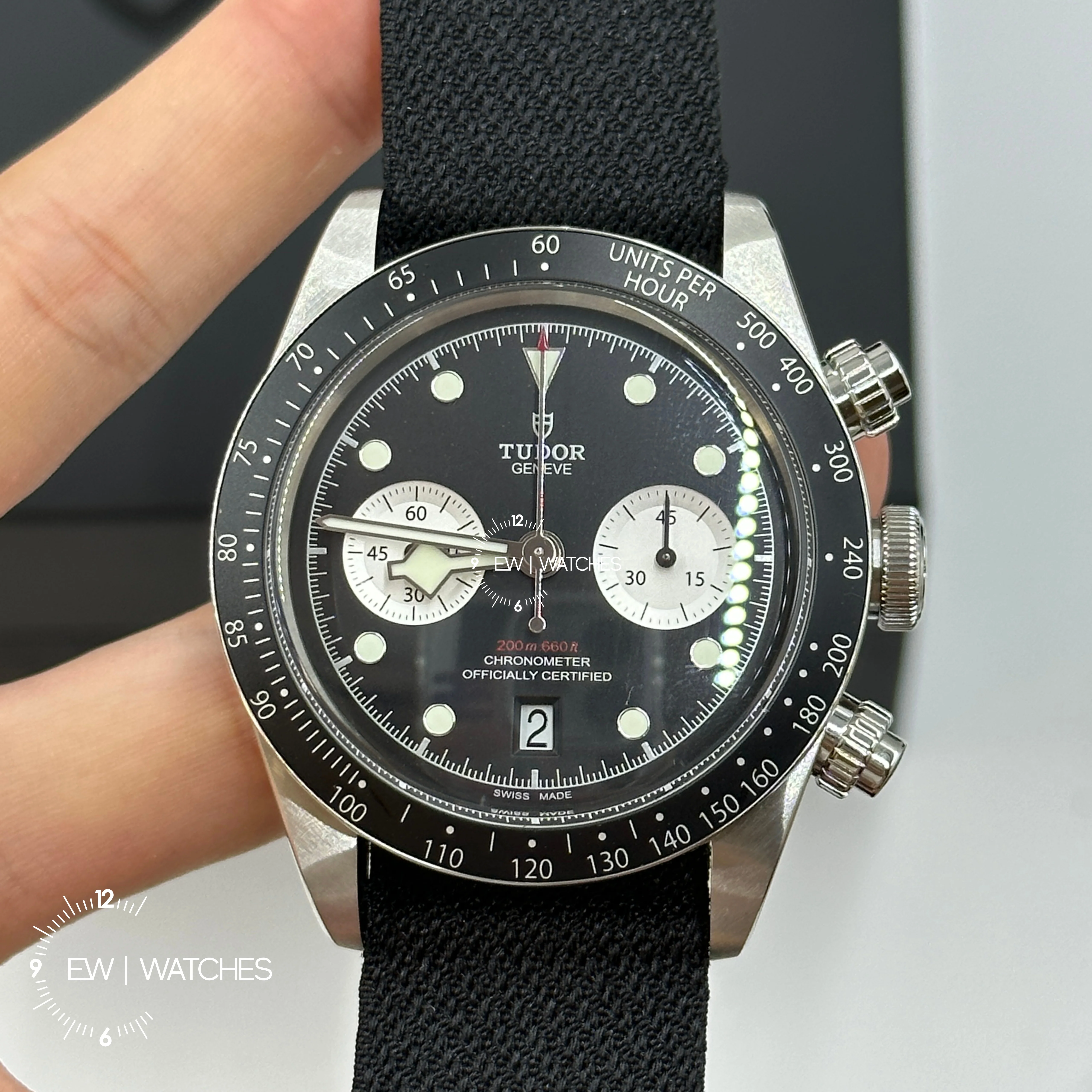 Tudor Black Bay Chrono 41mm 79360N-0007 Black Woven 2023 - Image 9