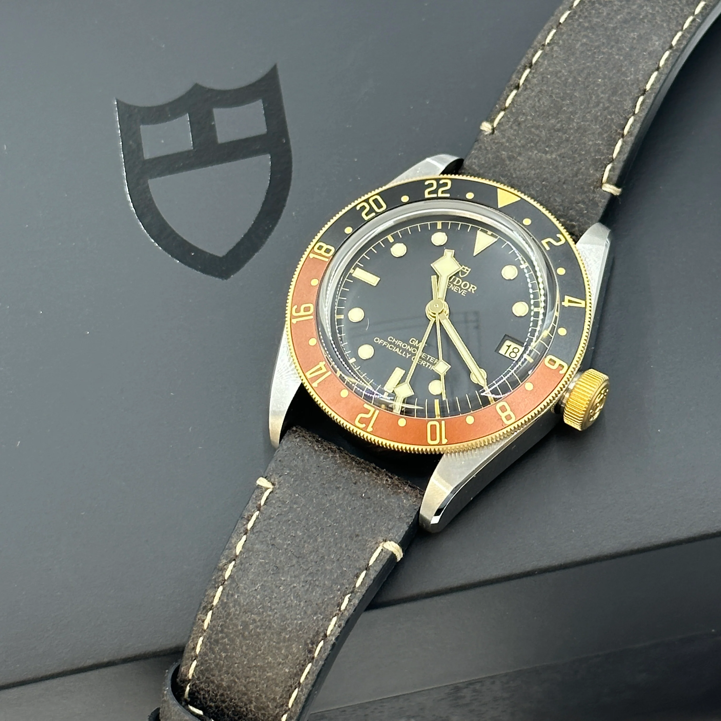 Tudor Black Bay GMT41mm 79833Mn-0003 Leather Strap 2024 - Image 12