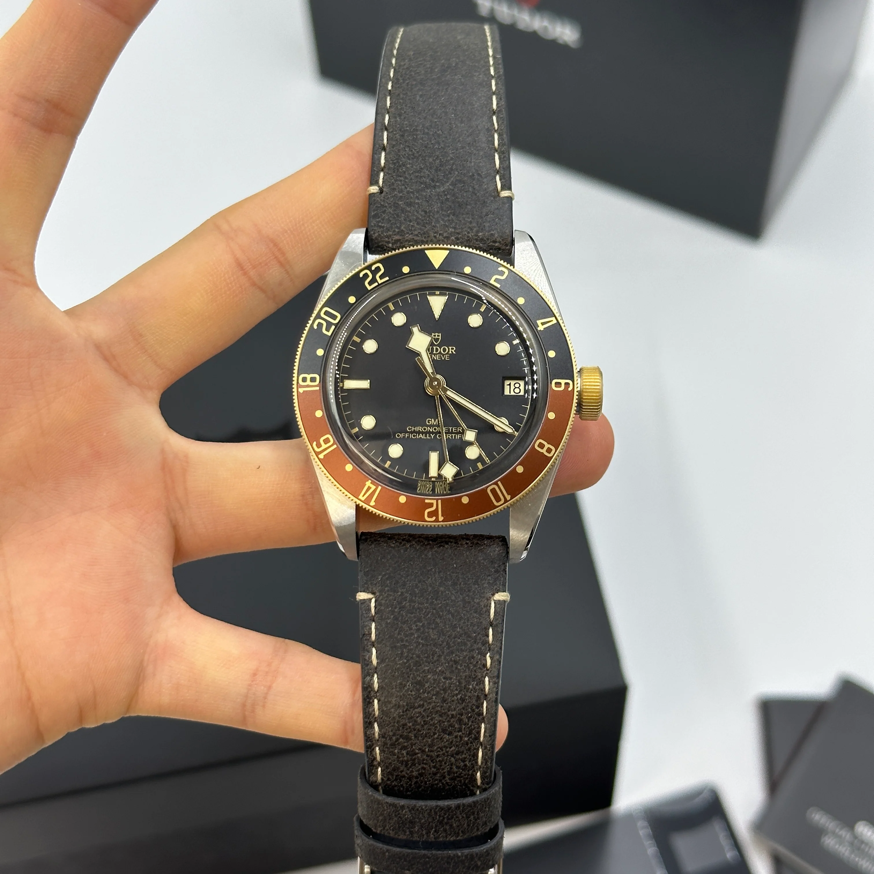 Tudor Black Bay GMT41mm 79833Mn-0003 Leather Strap 2024 - Image 14