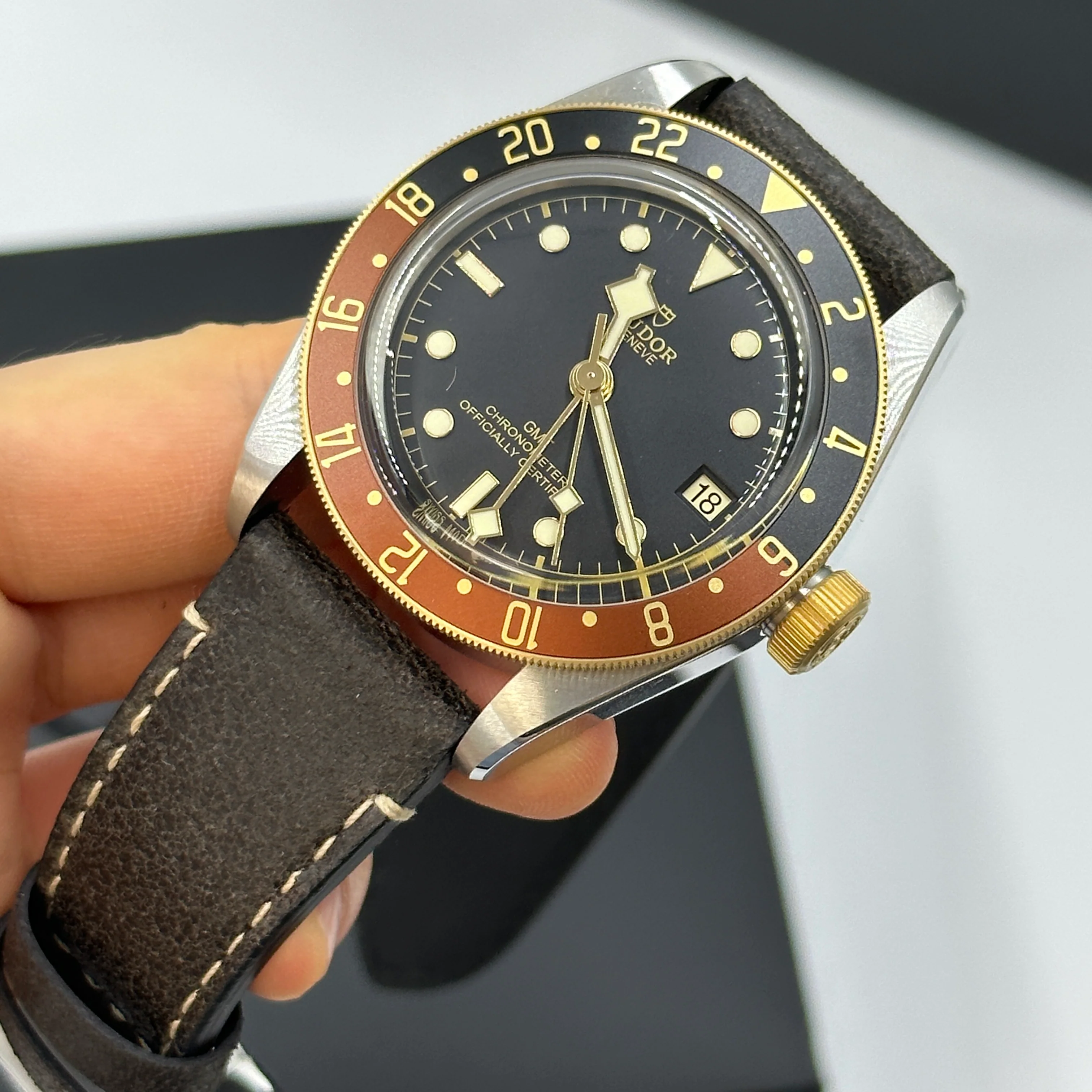 Tudor Black Bay GMT41mm 79833Mn-0003 Leather Strap 2024 - Image 15