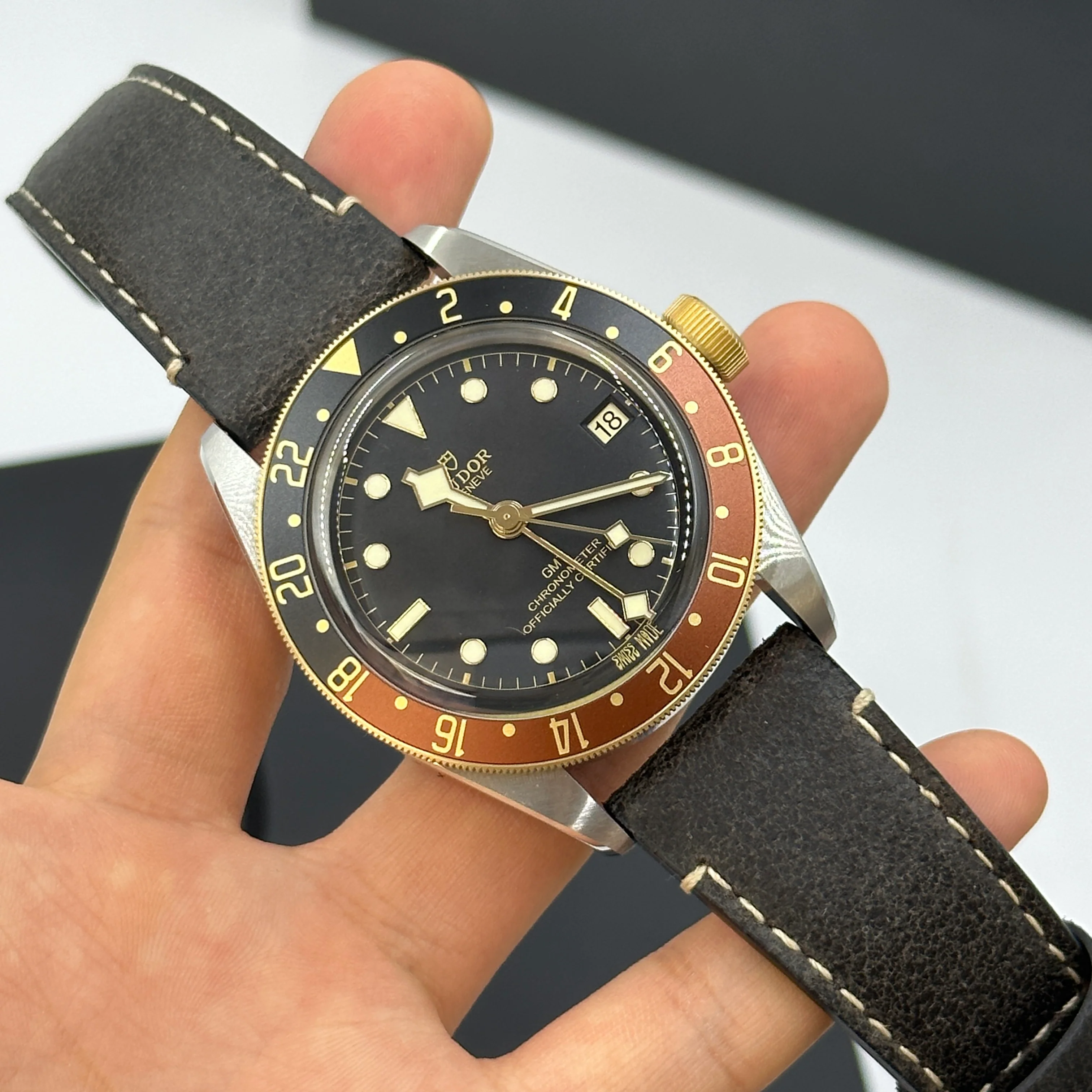 Tudor Black Bay GMT41mm 79833Mn-0003 Leather Strap 2024 - Image 16