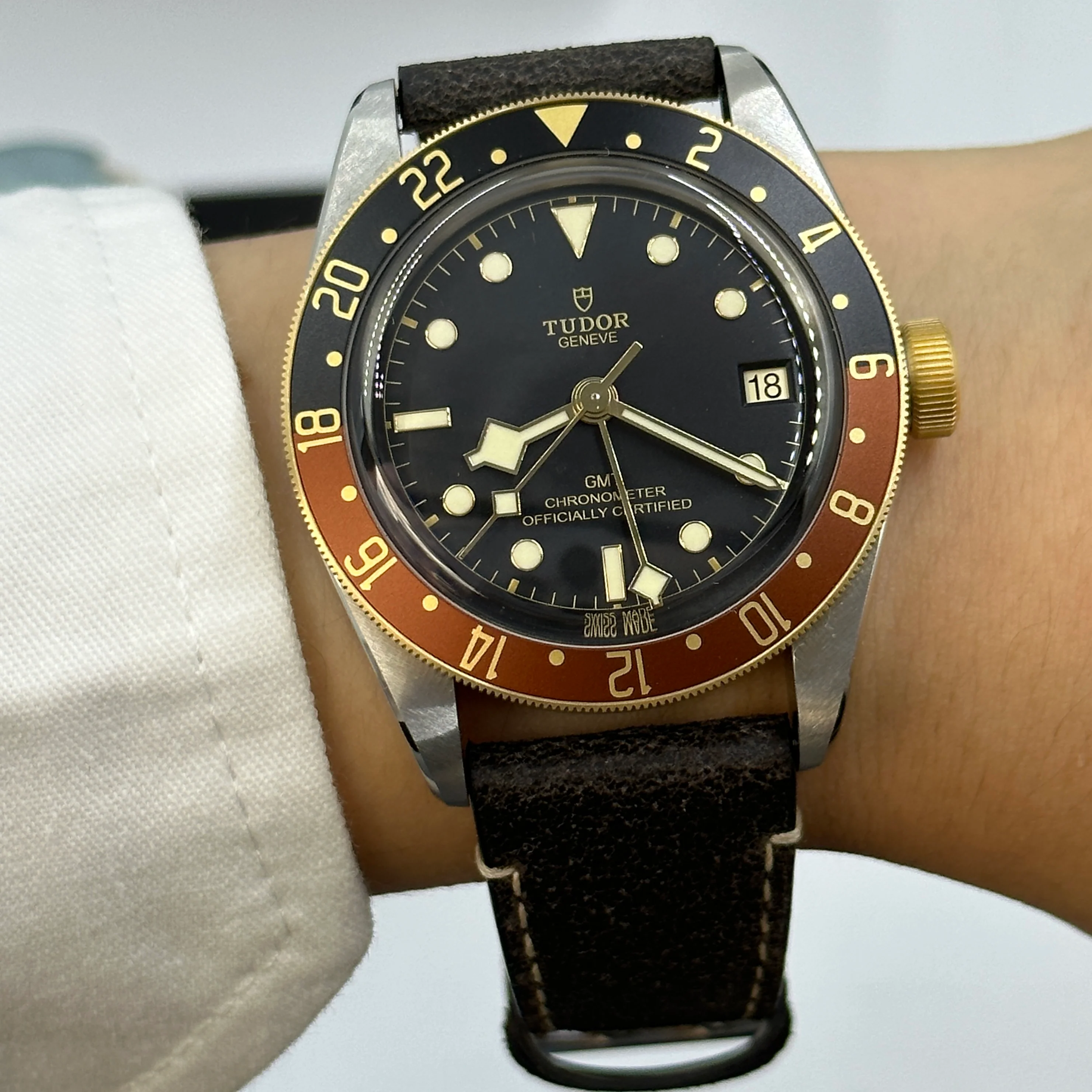 Tudor Black Bay GMT41mm 79833Mn-0003 Leather Strap 2024 - Image 19