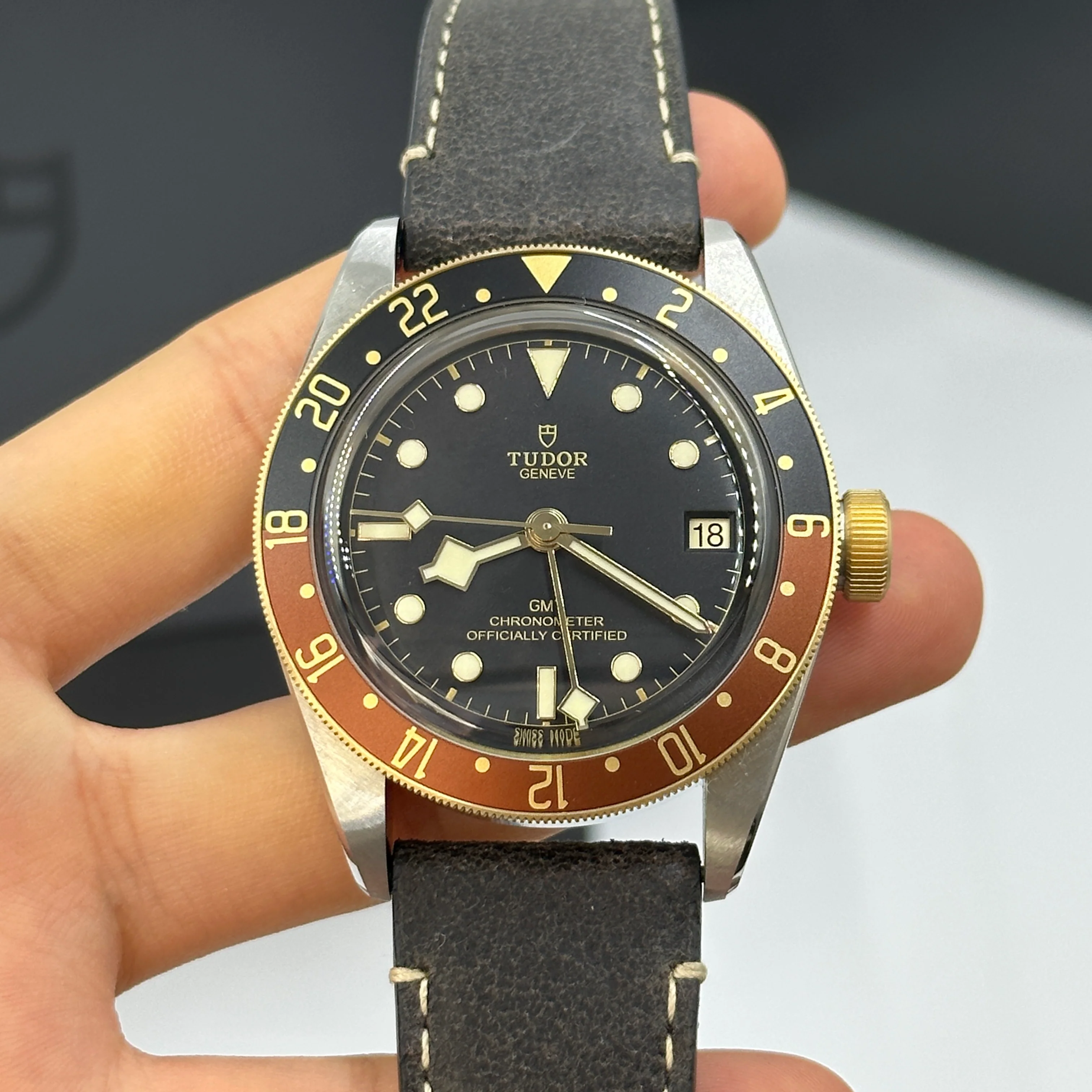 Tudor Black Bay GMT41mm 79833Mn-0003 Leather Strap 2024 - Image 20